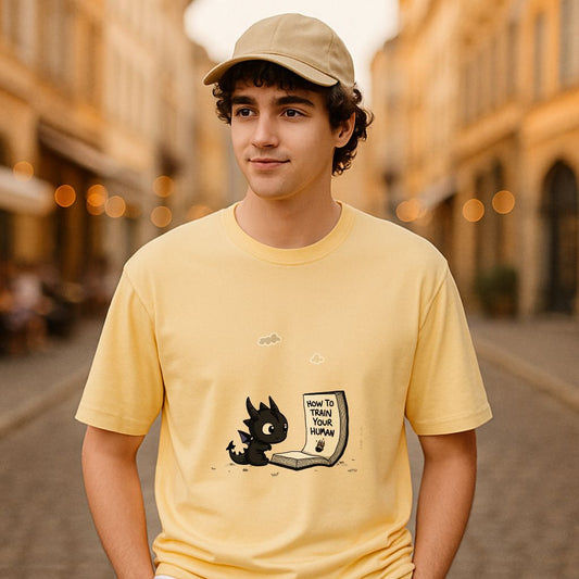 Camiseta dibujo beige