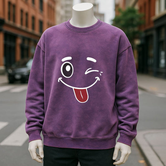 sudadera Púrpura lavado