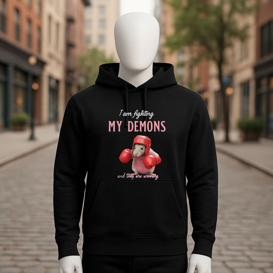 Sudadera negra con capucha