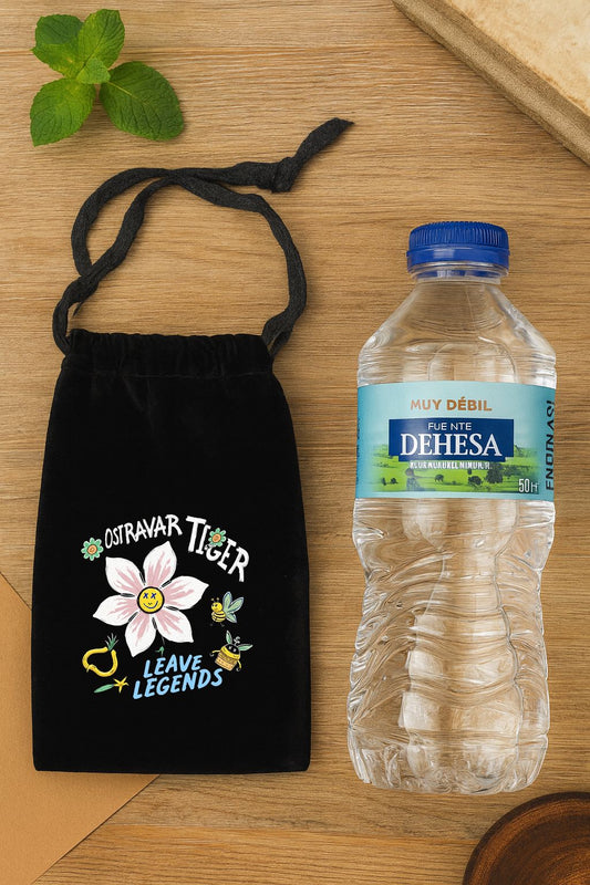 Bolso de terciopelo con cordon 19,5x10,9