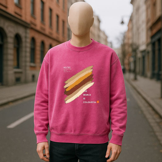 sudadera con dibujo ROSA ROJA