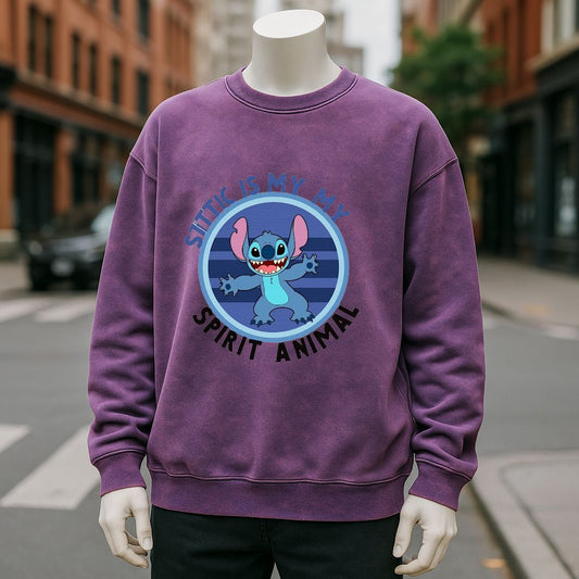 sudadera Púrpura lavado