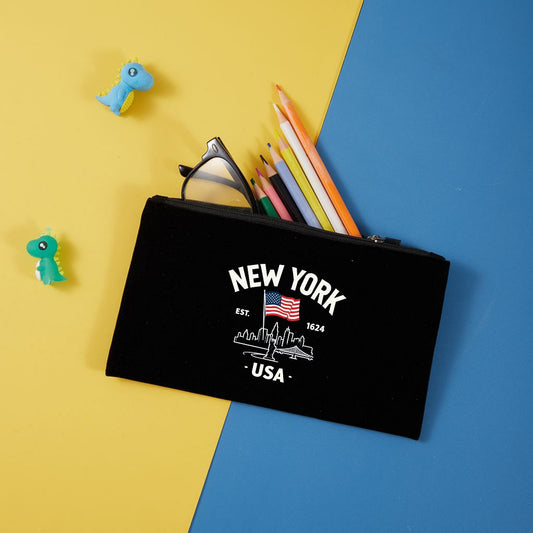 Neceser de terciopelo con cremallera 20,5x12,5