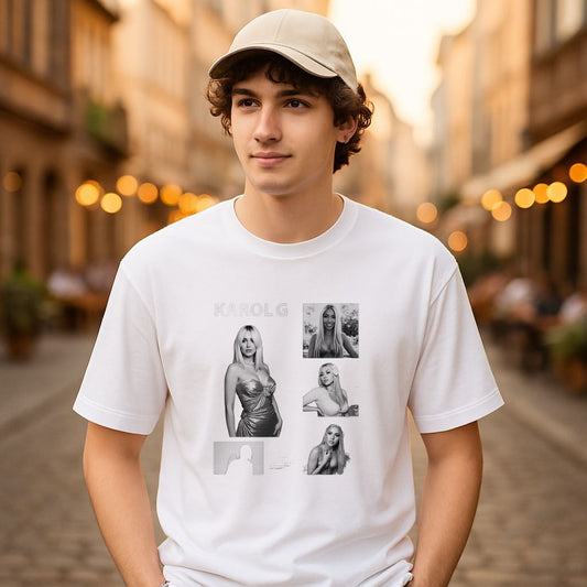 Camiseta dibujo blanca