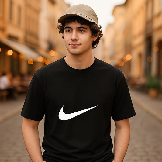 Camiseta dibujo negra