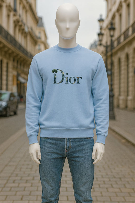 sudadera con dibujo AZUL