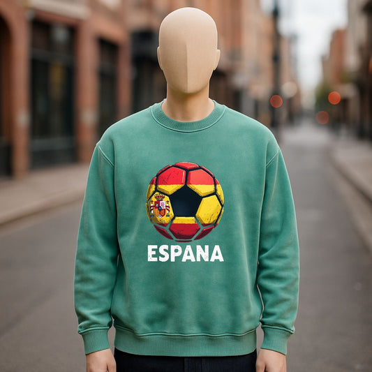 Sudadera verde lavada