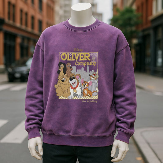 sudadera Púrpura lavado