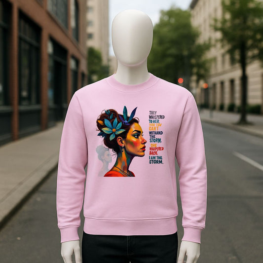 sudadera con dibujo ROSA