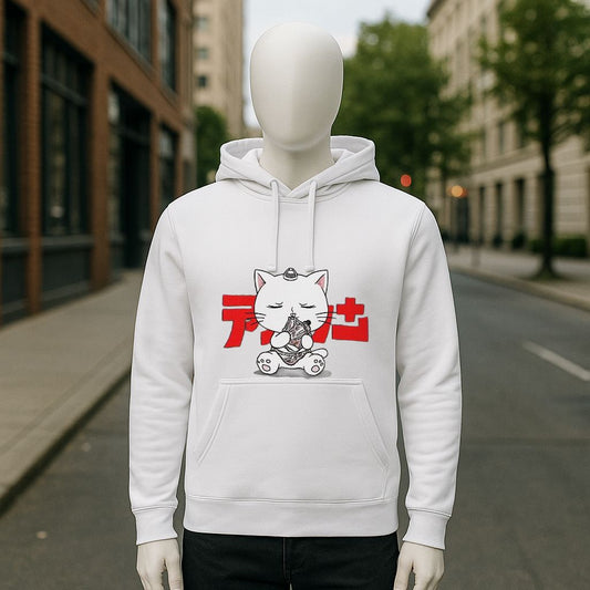 Sudadera con capucha blanca