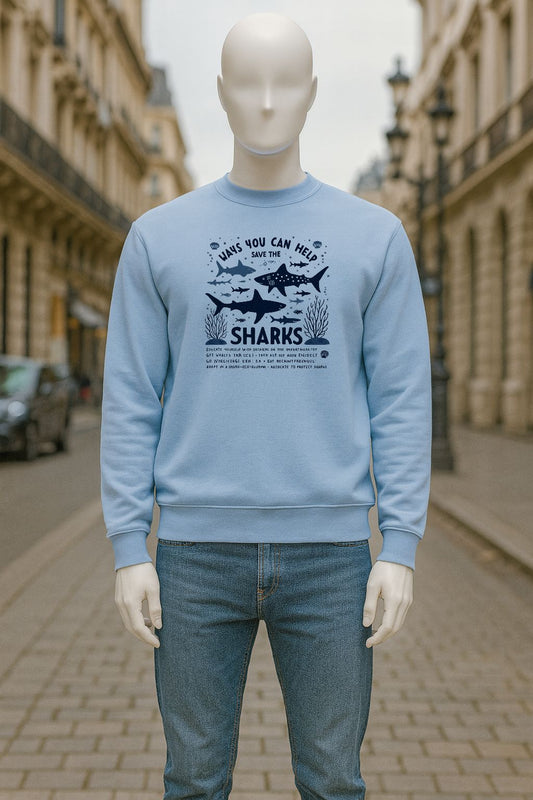 sudadera con dibujo AZUL