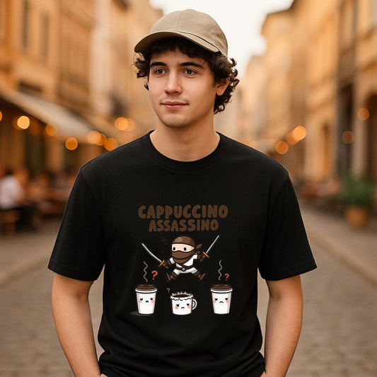 Camiseta dibujo negra