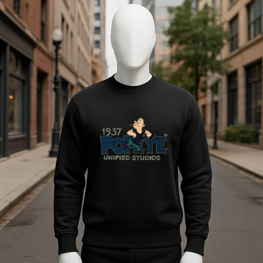 sudadera con dibujo NEGRO