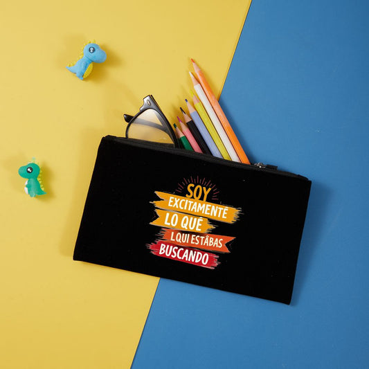 Neceser de terciopelo con cremallera 20,5x12,5