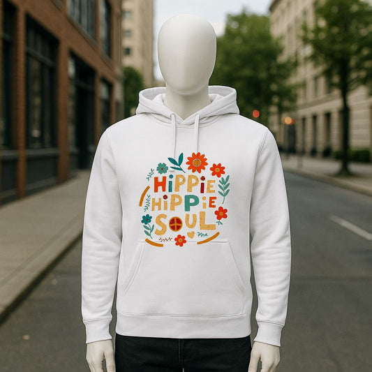 Sudadera con capucha blanca