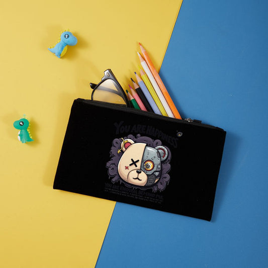 Neceser de terciopelo con cremallera 20,5x12,5