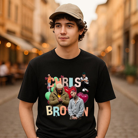 Camiseta dibujo negra