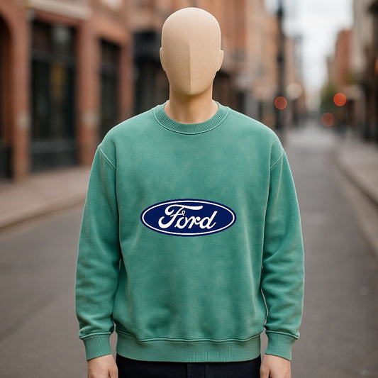 Sudadera verde lavada