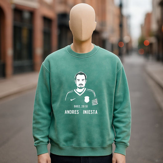 Sudadera verde lavada