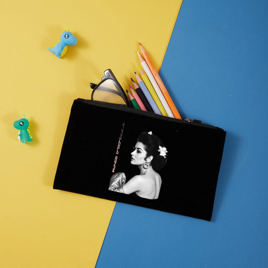 Neceser de terciopelo con cremallera 20,5x12,5