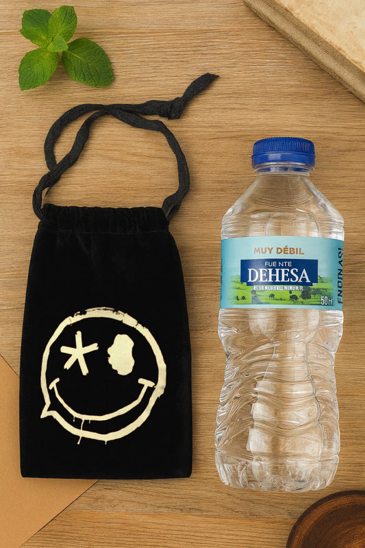 Bolso de terciopelo con cordon 19,5x10,9