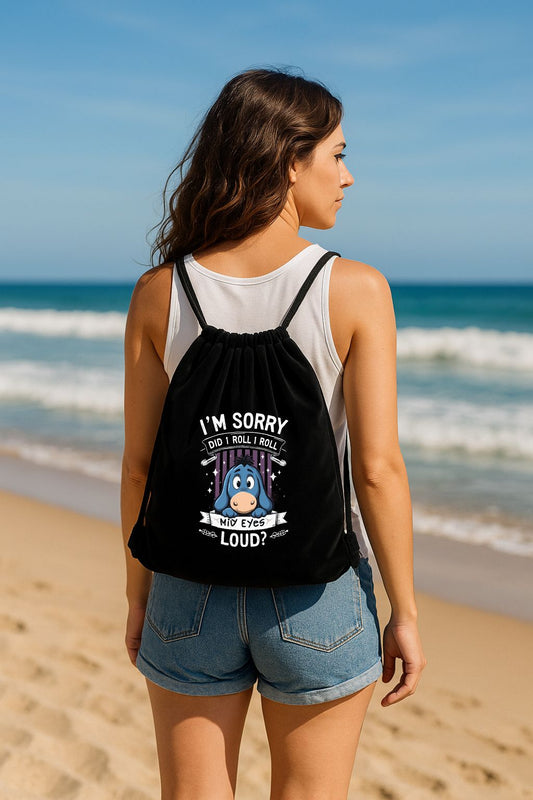 Mochila de terciopelo con cuerda 34x38