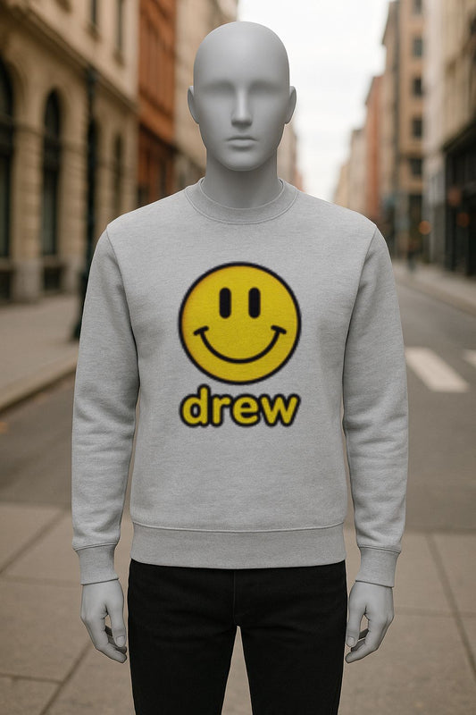 sudadera con dibujo GRIS