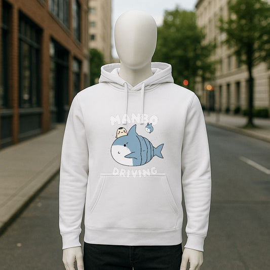 Sudadera con capucha blanca