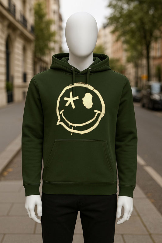 Sudadera con capucha verde oscuro