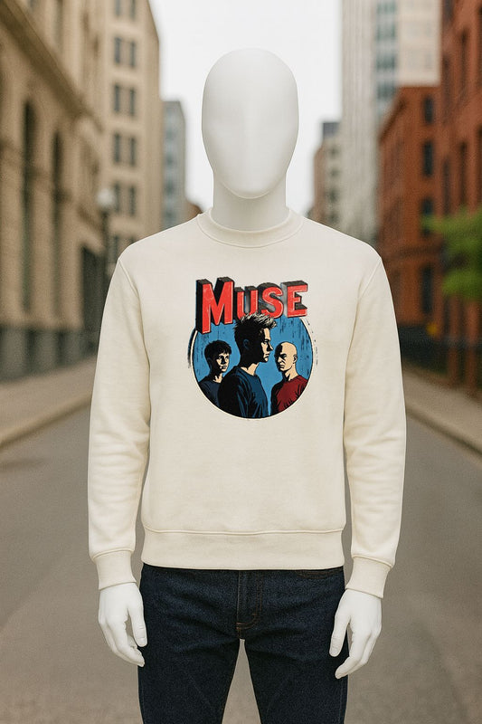 sudadera con dibujo BLANCO CREMA