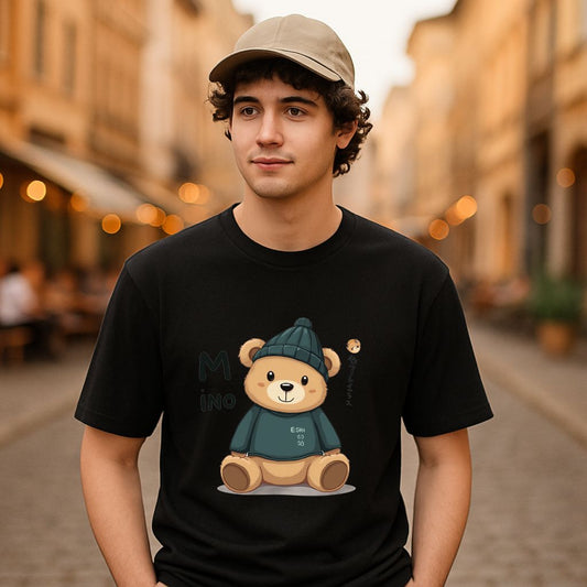 Camiseta dibujo negra