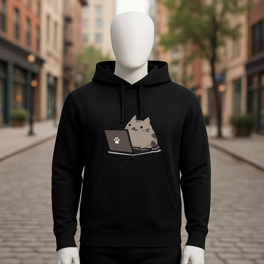 Sudadera negra con capucha