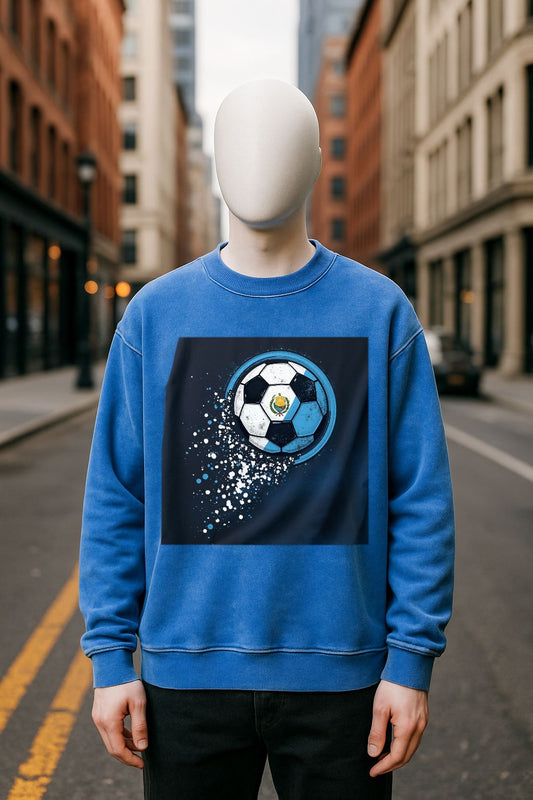 Sudadera azul Lavada