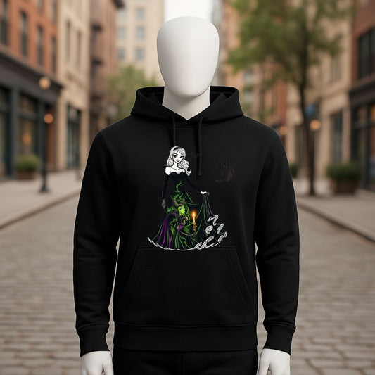 Sudadera negra con capucha