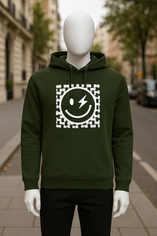 Sudadera con capucha verde oscuro