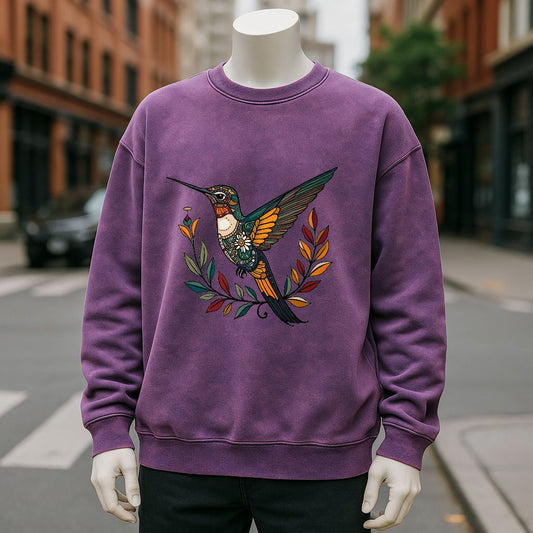 sudadera Púrpura lavado