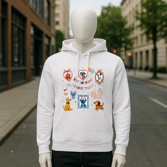 Sudadera con capucha blanca