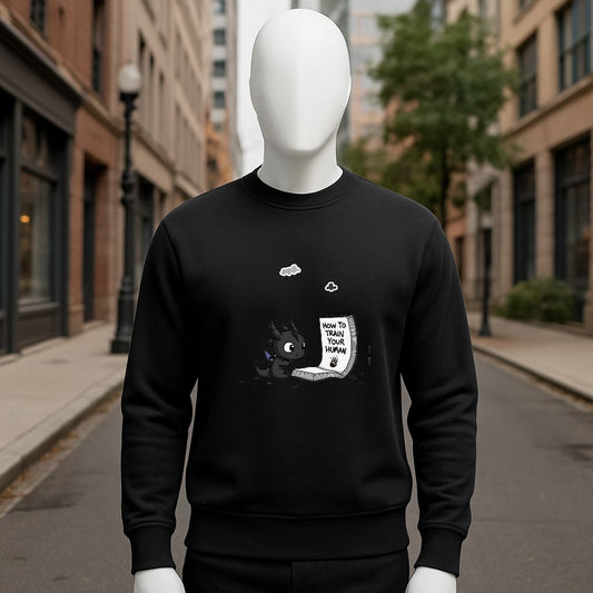 sudadera con dibujo NEGRO