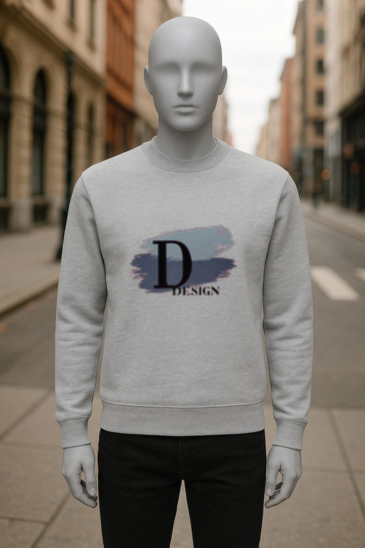sudadera con dibujo GRIS