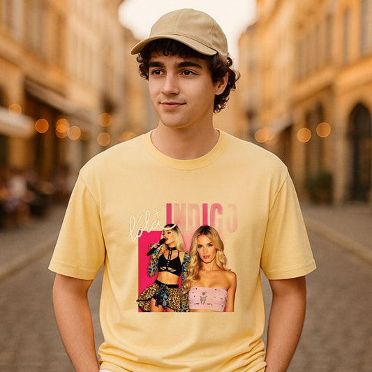 Camiseta dibujo beige