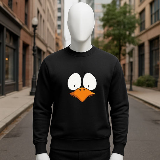 sudadera con dibujo NEGRO