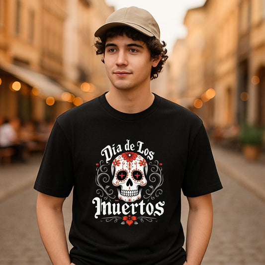 Camiseta dibujo negra