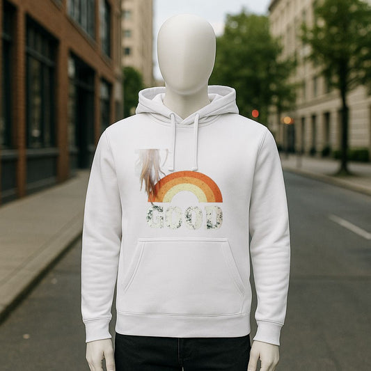 Sudadera con capucha blanca