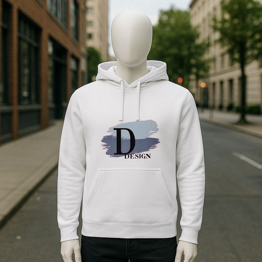 Sudadera con capucha blanca