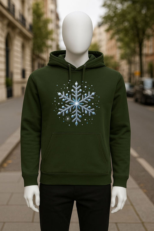 Sudadera con capucha verde oscuro