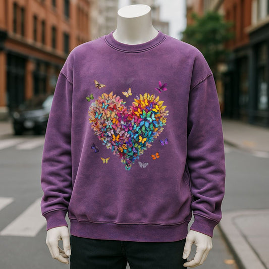 sudadera Púrpura lavado