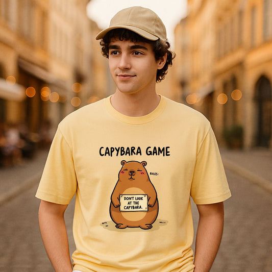 Camiseta dibujo beige