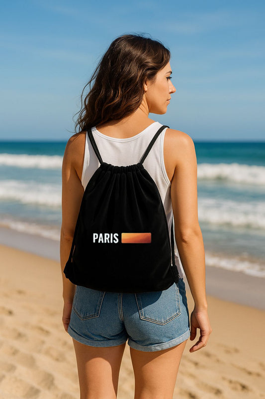 Mochila de terciopelo con cuerda 34x38