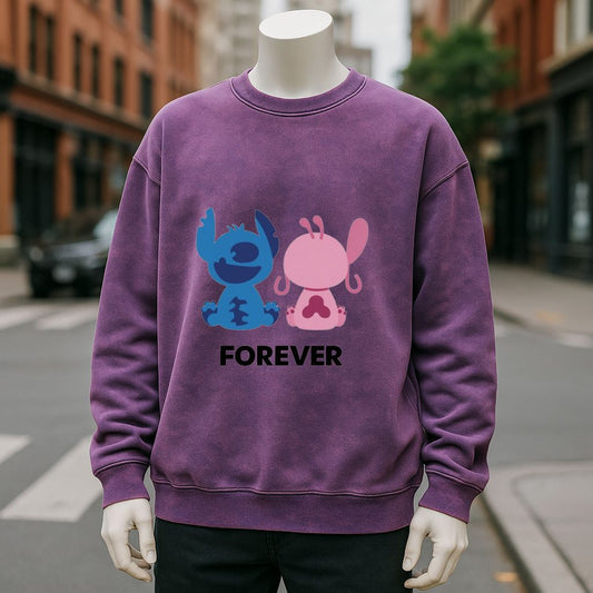 sudadera Púrpura lavado