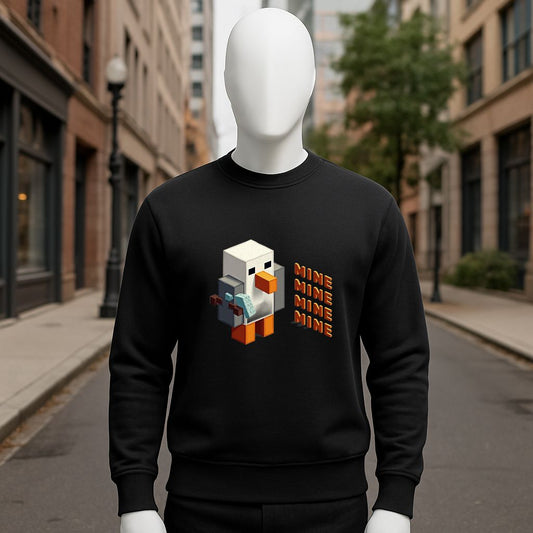 sudadera con dibujo NEGRO